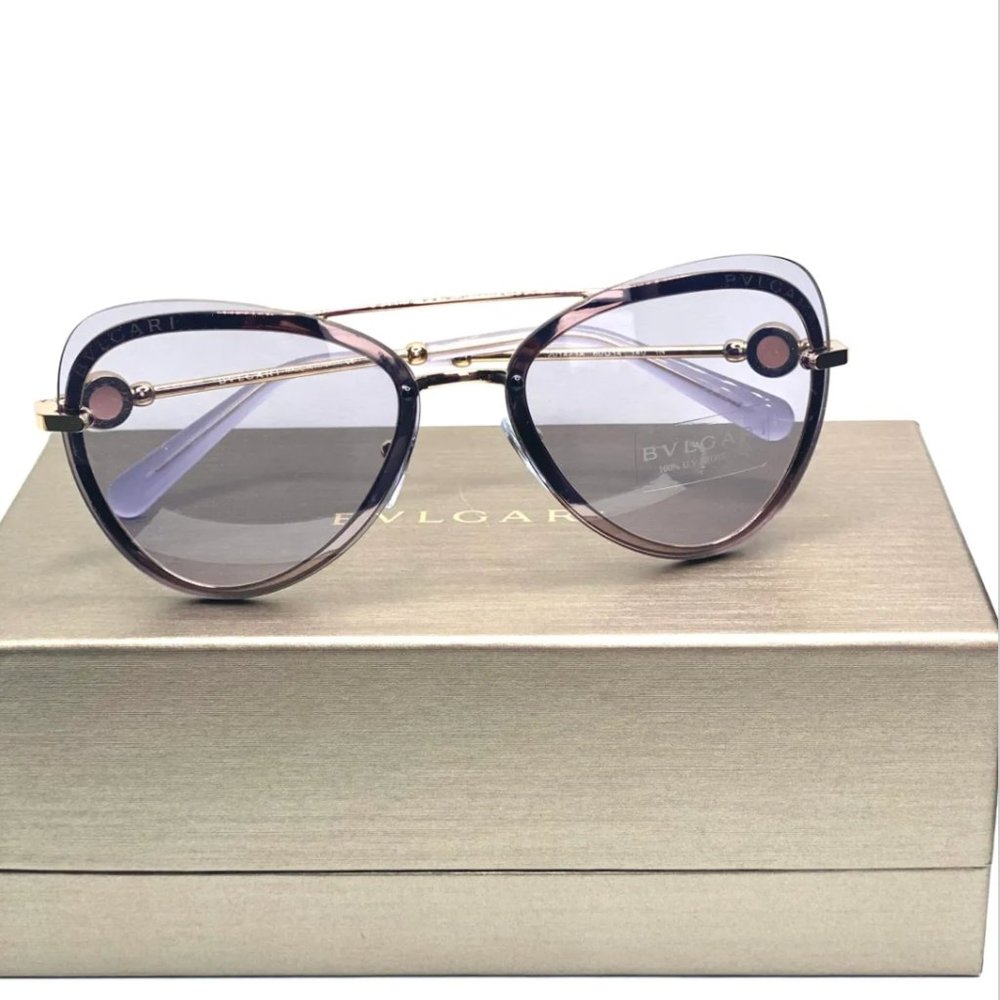 PINK GOLD LILLAC BLVGARI SUNGLASSES